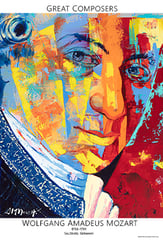 Wolfgang Amadeus Mozart Poster 8 x 12